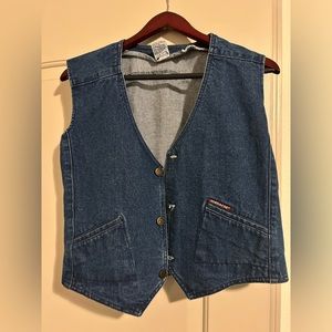 Jordache denim vest size “3” fits like a small